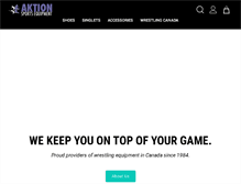 Tablet Screenshot of aktionsports.com